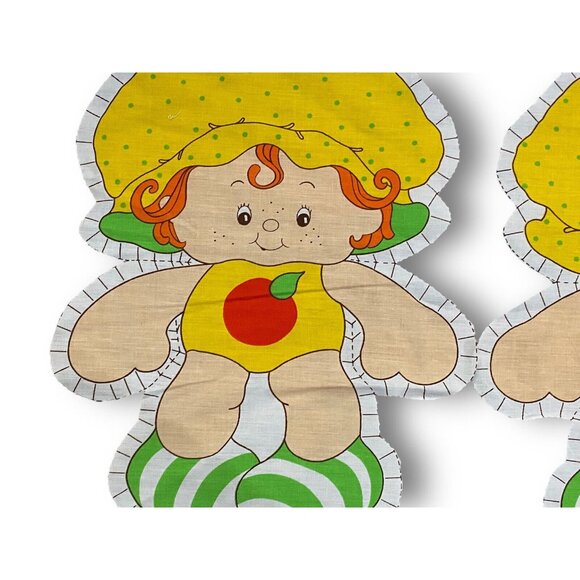 Vintage 1981 Strawberry Shortcake Apple Jack Fabric Cut & Sew Pillow Doll 16" - Picture 2 of 3